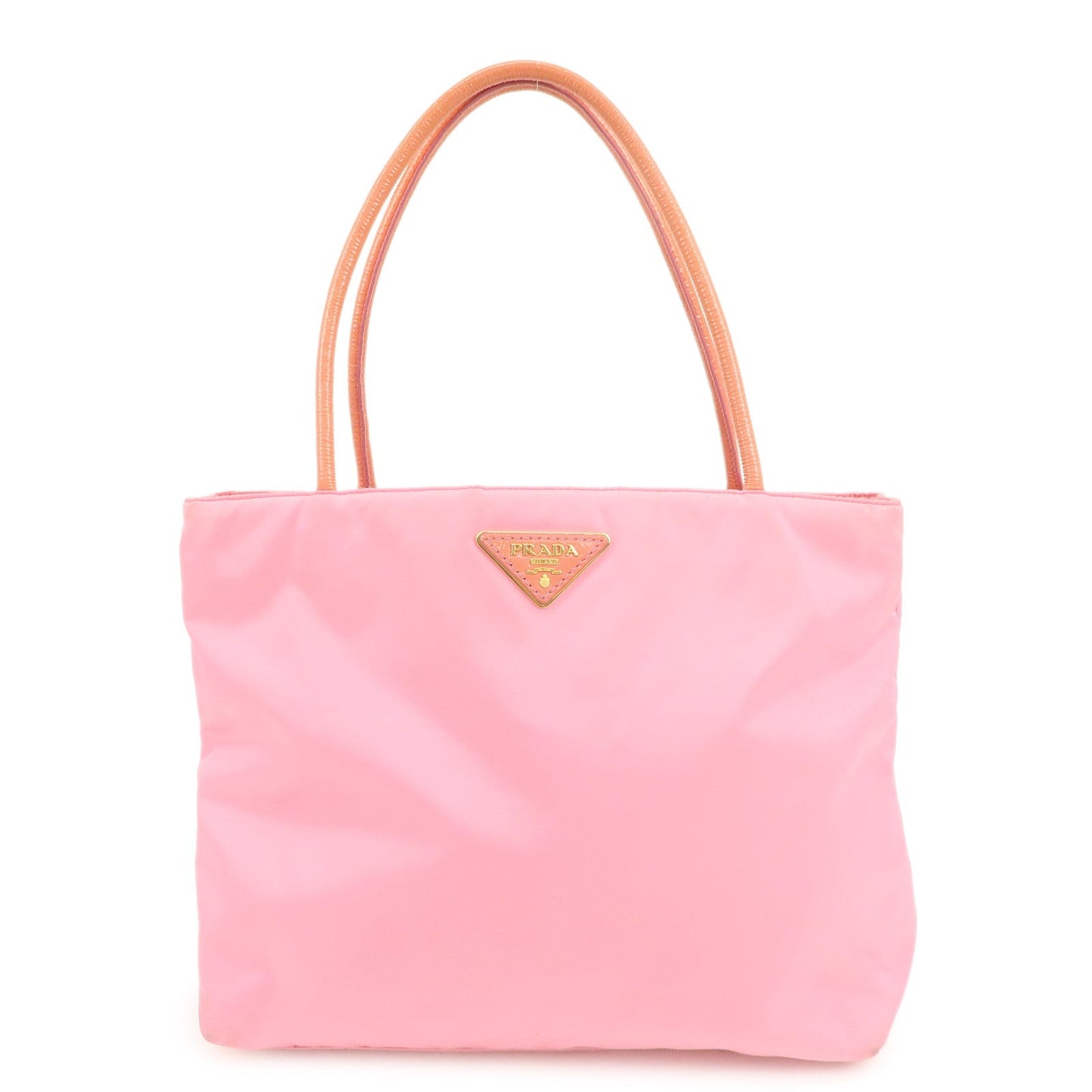 Tote Bag Triangle Shoulder Bag Leather Patent Nylon