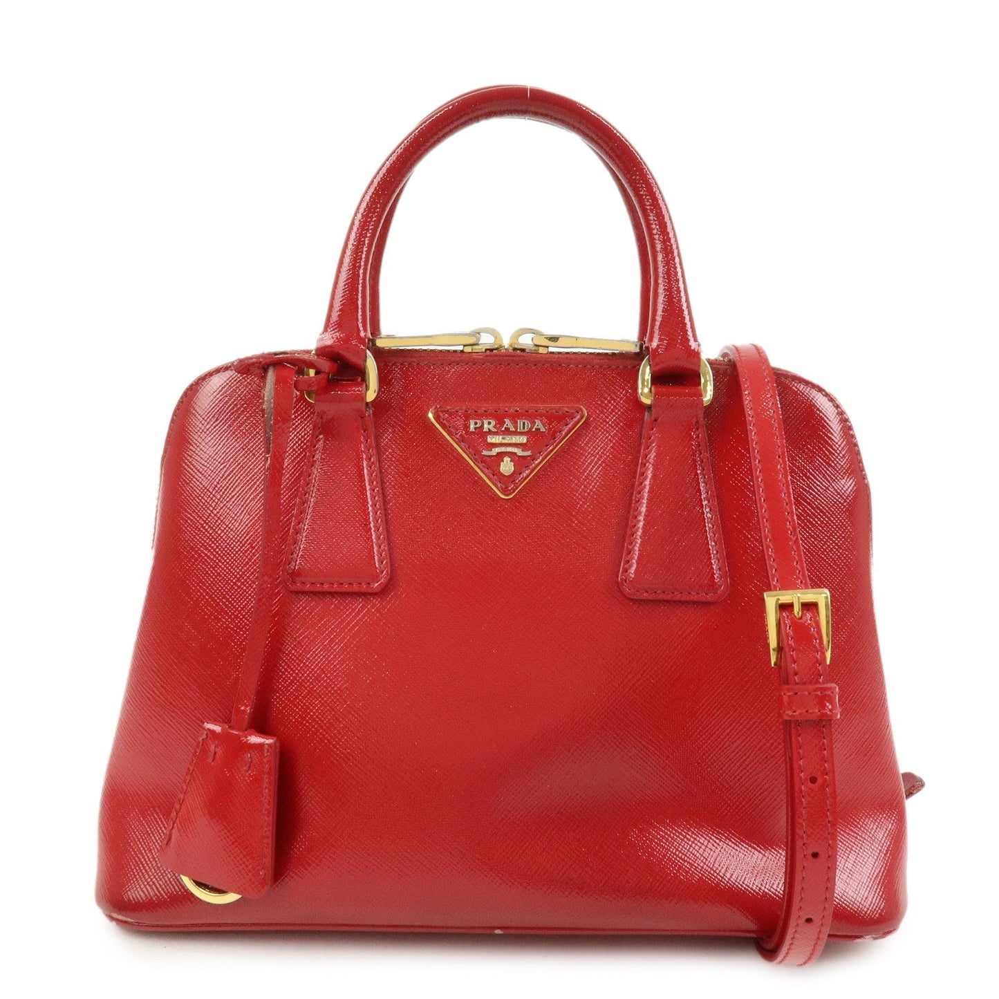 Shoulder Bag Promenade 2Way Hand Leather Red Small