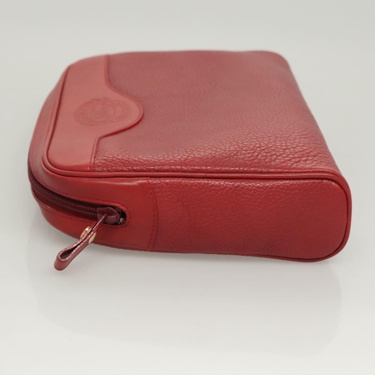 Burberry Clutch Bag Leather Red