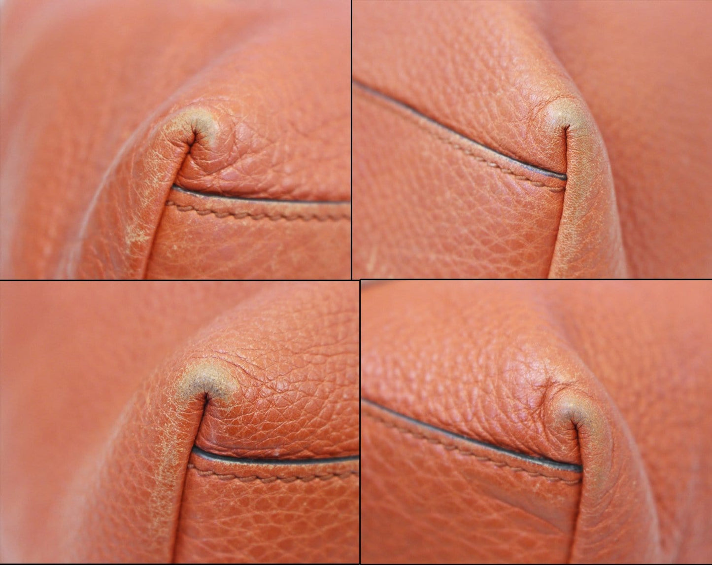 Gucci Soho Pebbled Shoulder Bag Leather Red