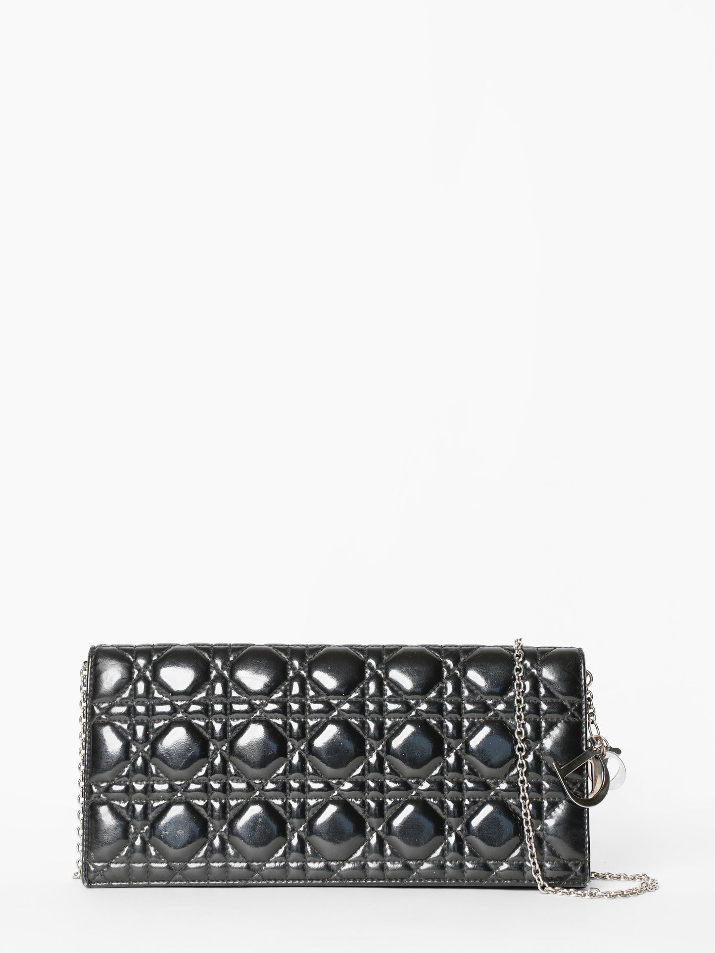 Dior Clutch Bag Christian Cannage Clutch Black