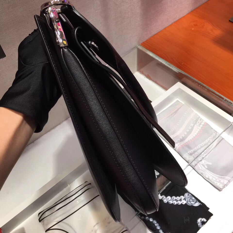 Prada Margit Shoulder Bag In Calfskin Black