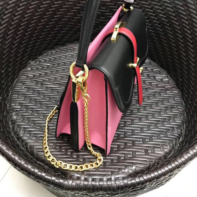 Prada Belle Bag In Calf Leather Black Travel Bag Black Calf Leather