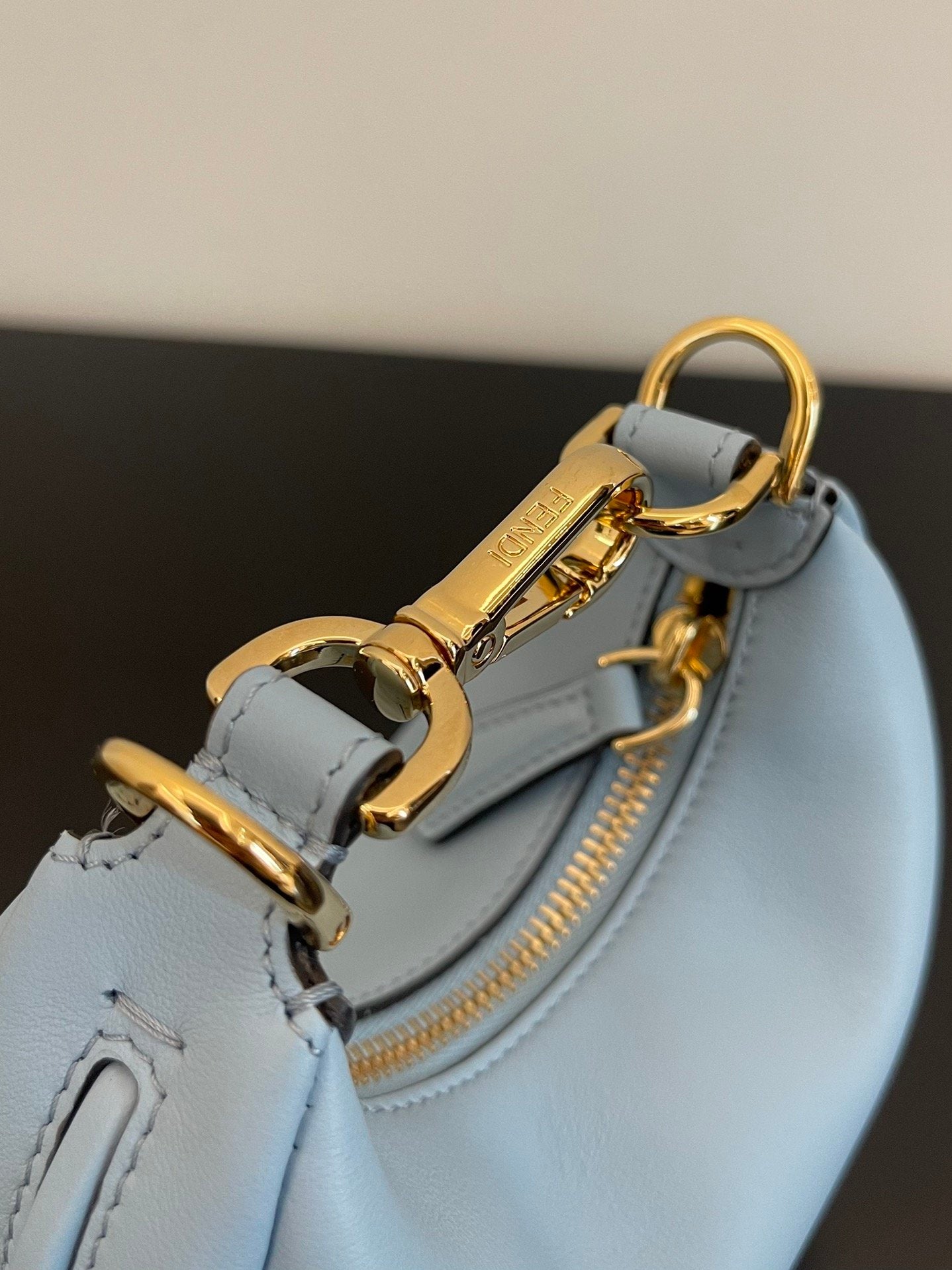 Fendi Nano Figraphy Ff Blue Travel Bag