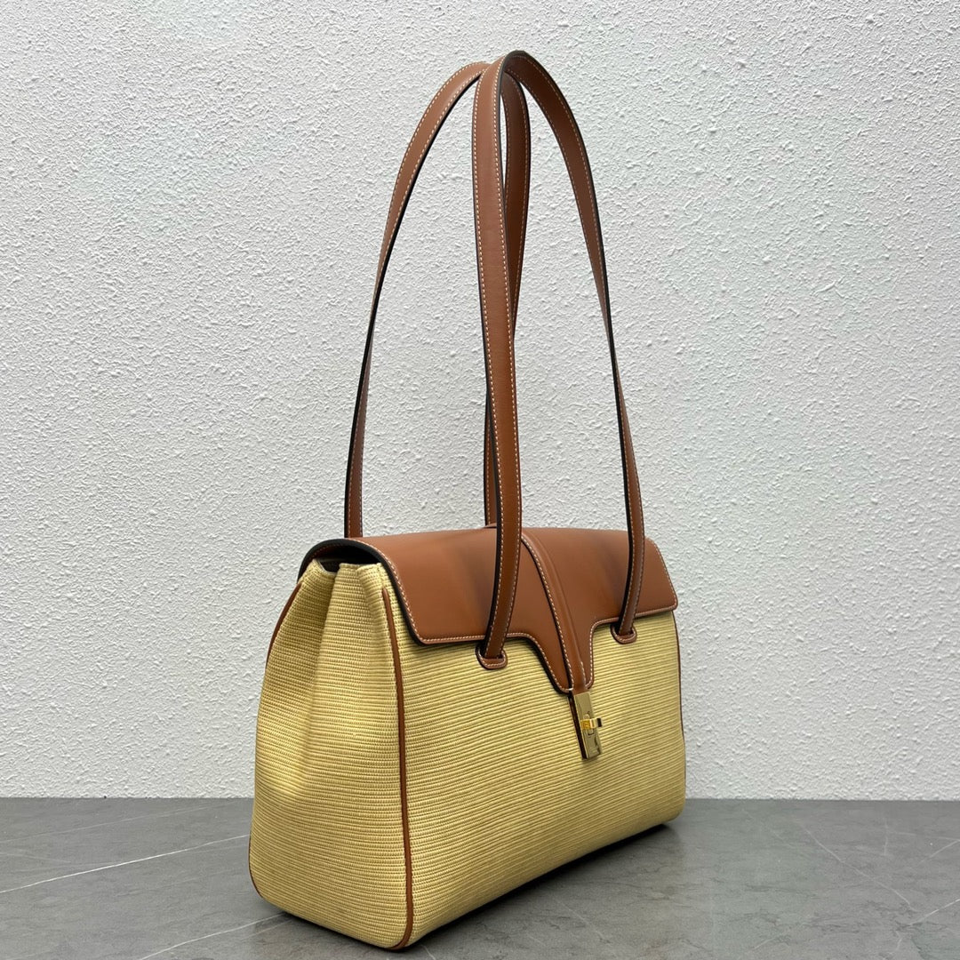 Top Quality Soft Bag In Textile Natural Tan Medium Travel Bag