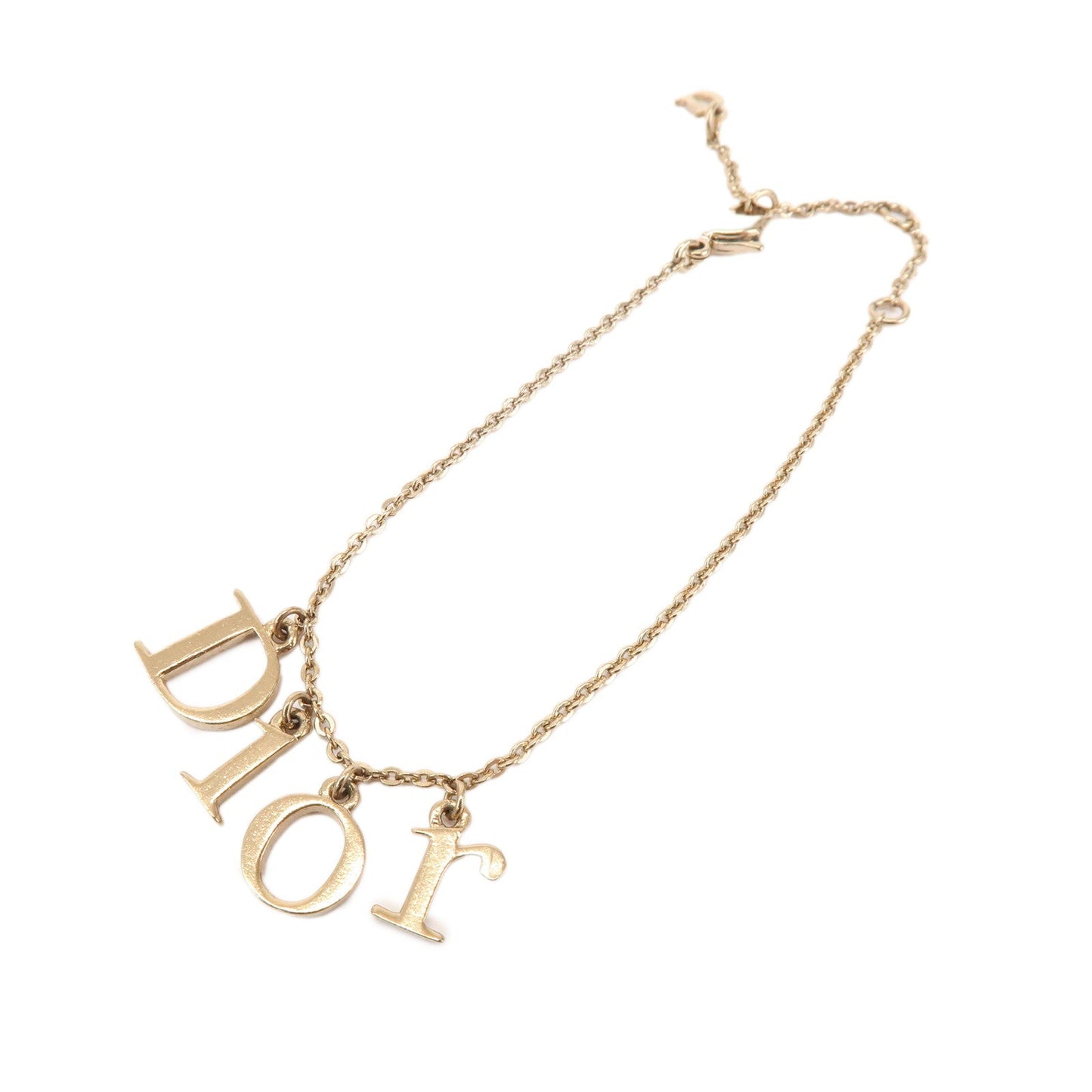 Dior Handbag Christian Bracelet Metal Gold Logo Jewelry
