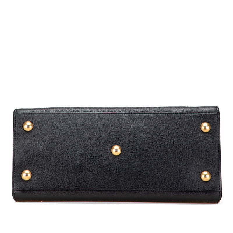 YSL Saint Laurent Two 2Way Bag Leather Travel Bag