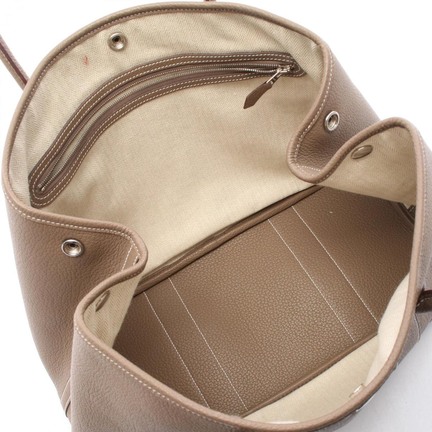 Hermes Negonda Tote Bag Leather Brown Leather Tote Bag
