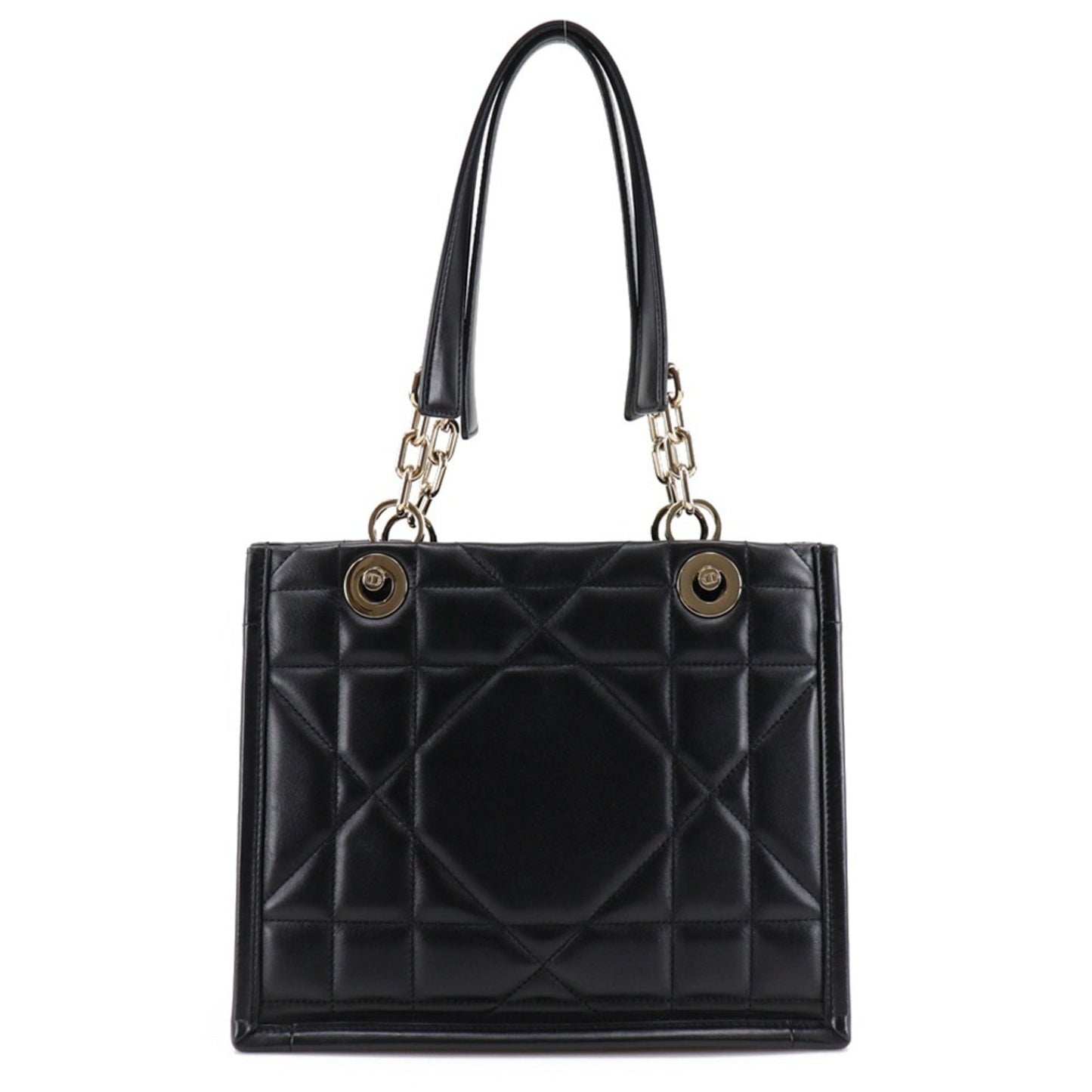 Dior Handbag Christian Tote Bag 6 Leather Black
