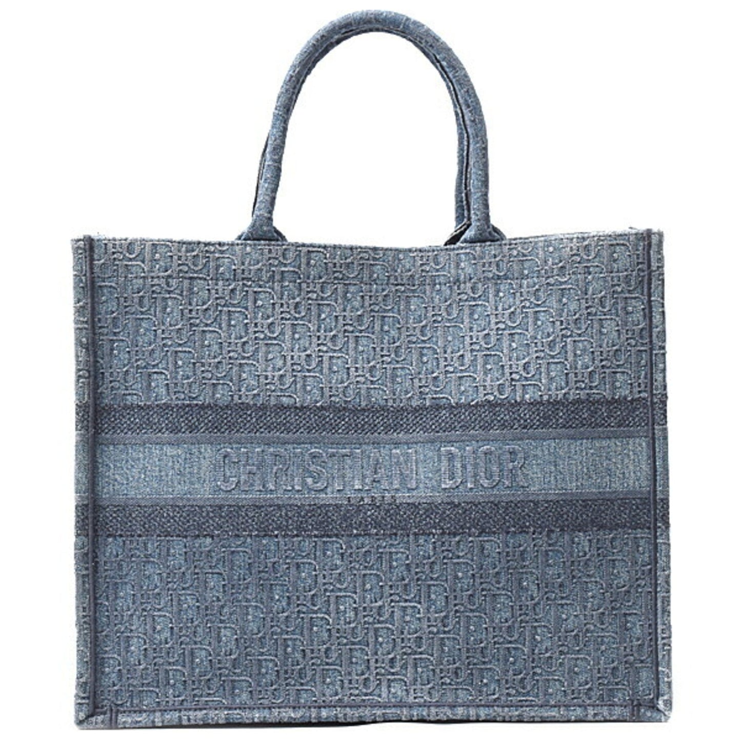 Dior Handbag Christian Tote Bag 2 Denim Blue