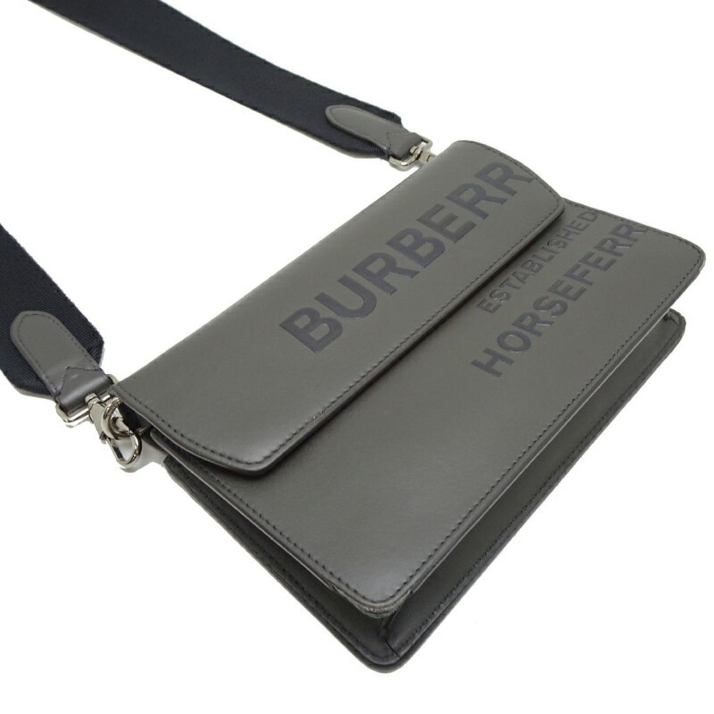 Burberry Coated Shoulder Bag Canvas Brown