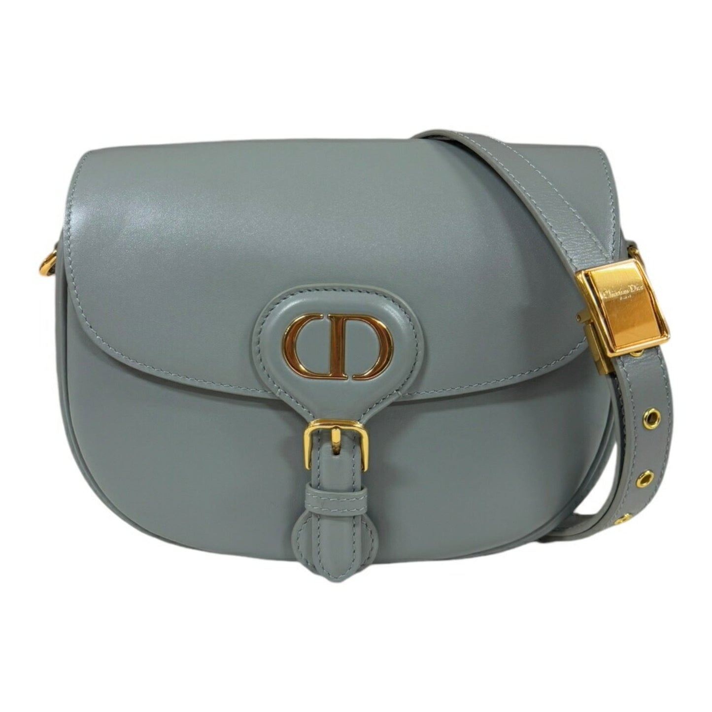 Dior Handbag Christian Shoulder Bag 8 Leather Gray