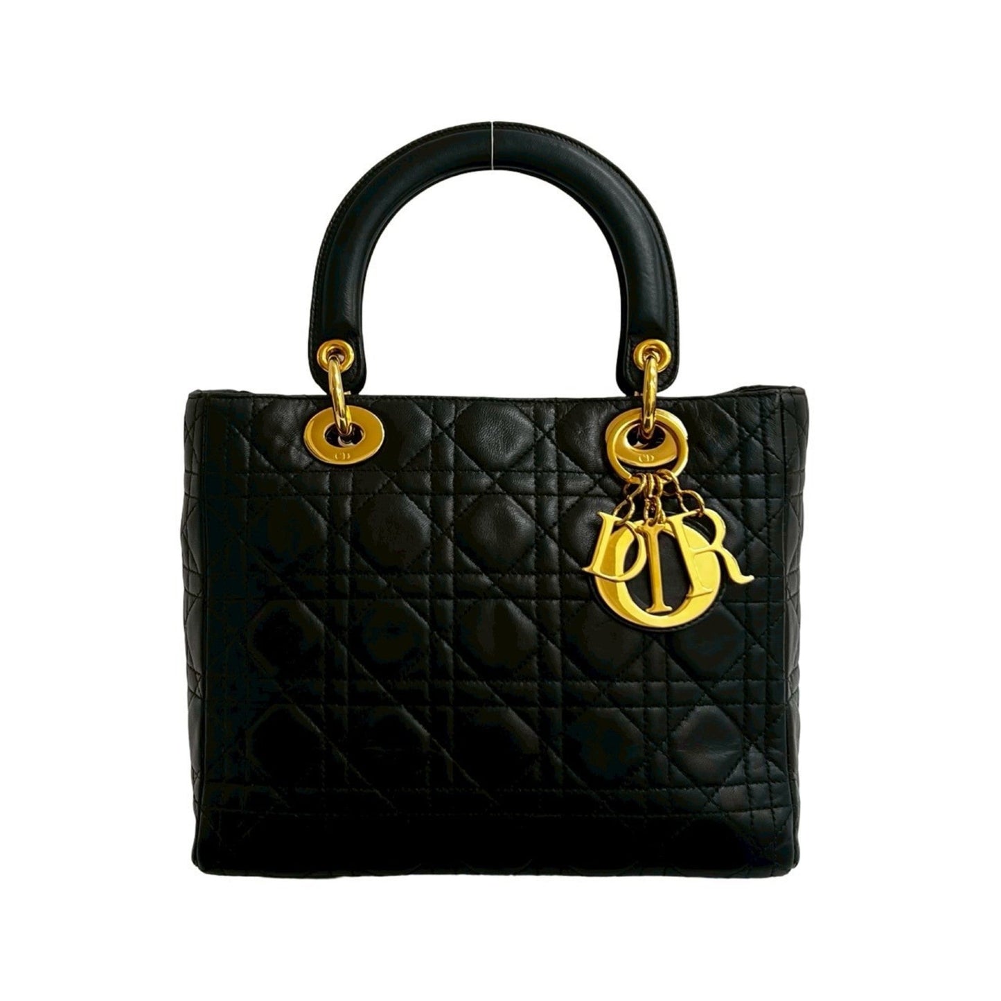 Dior Handbag Christian Tote Bag 10 Leather Black