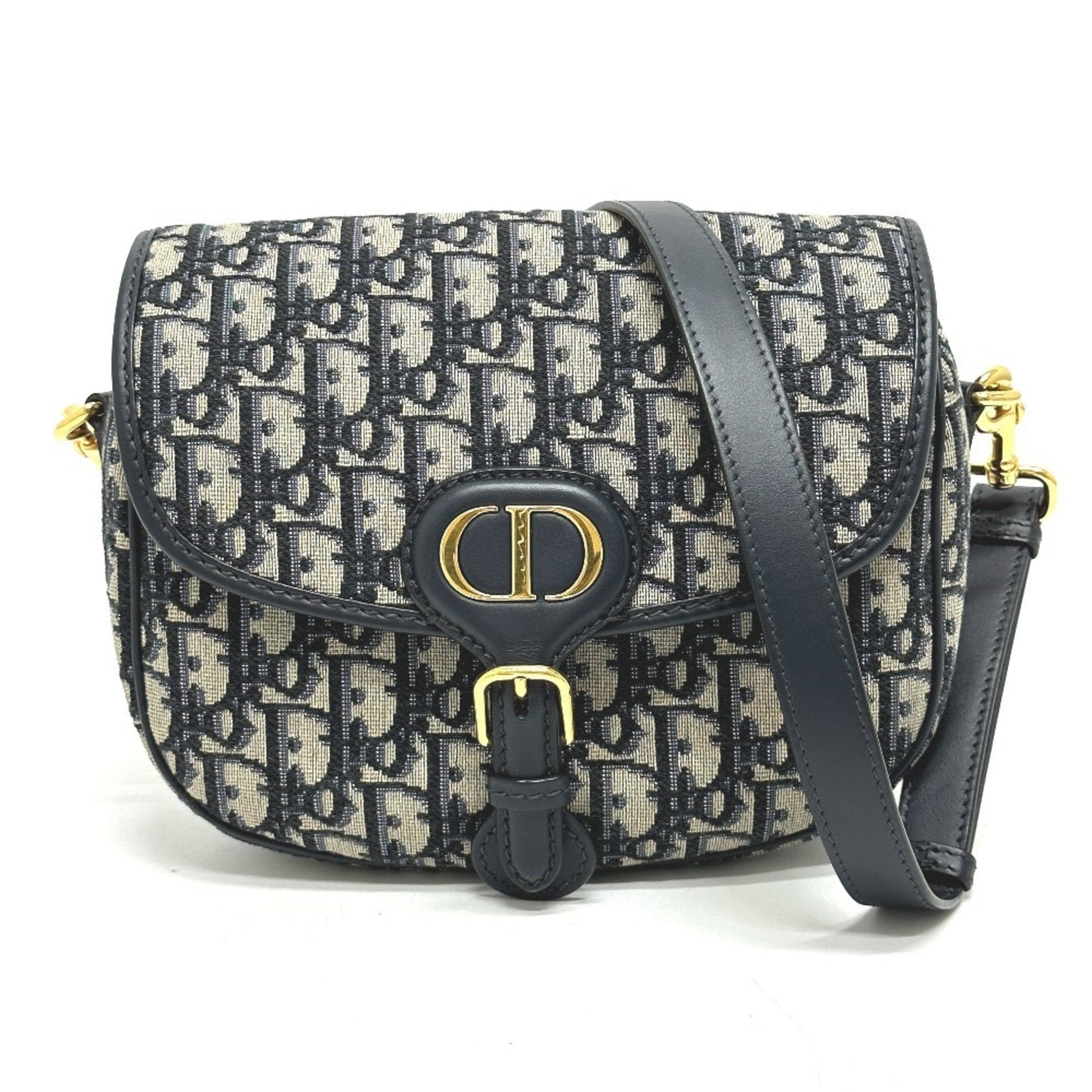 Dior Handbag Christian Shoulder Bag 5 Leather Gray