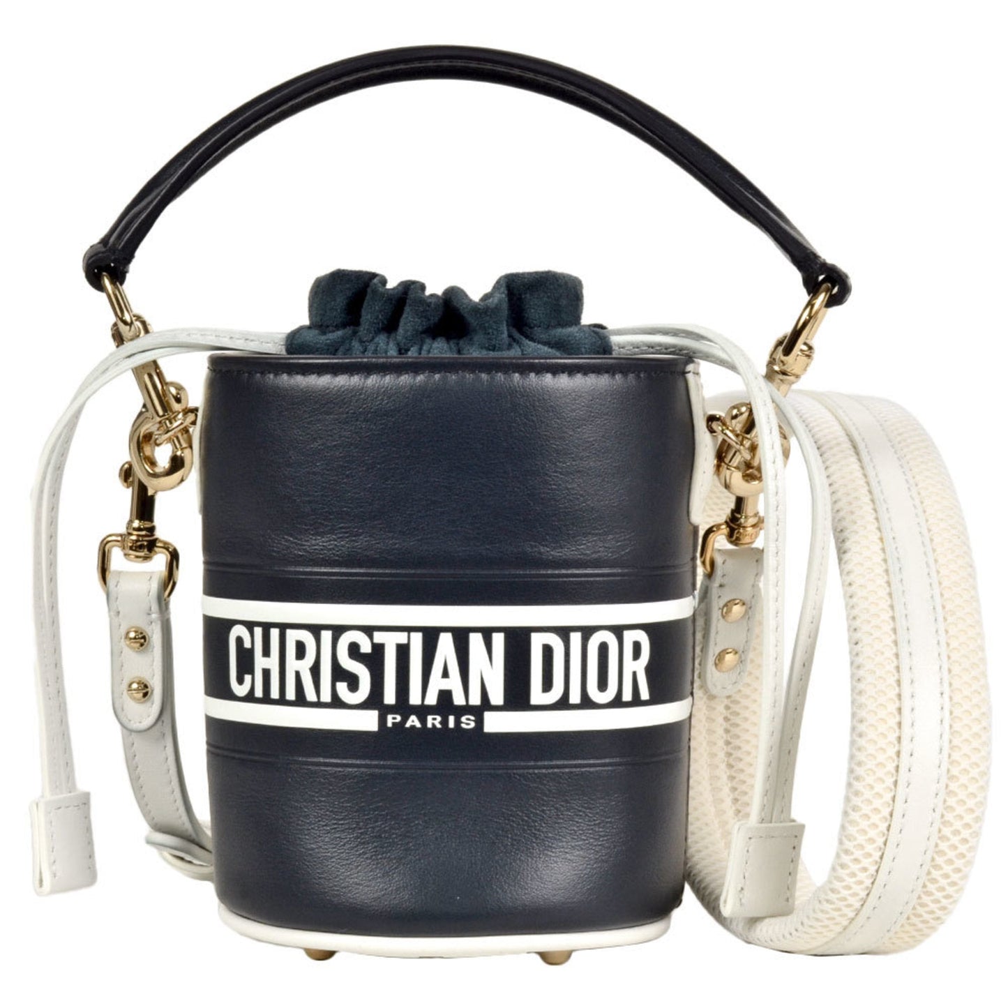Dior Handbag Christian Shoulder Bag 52 Leather Black