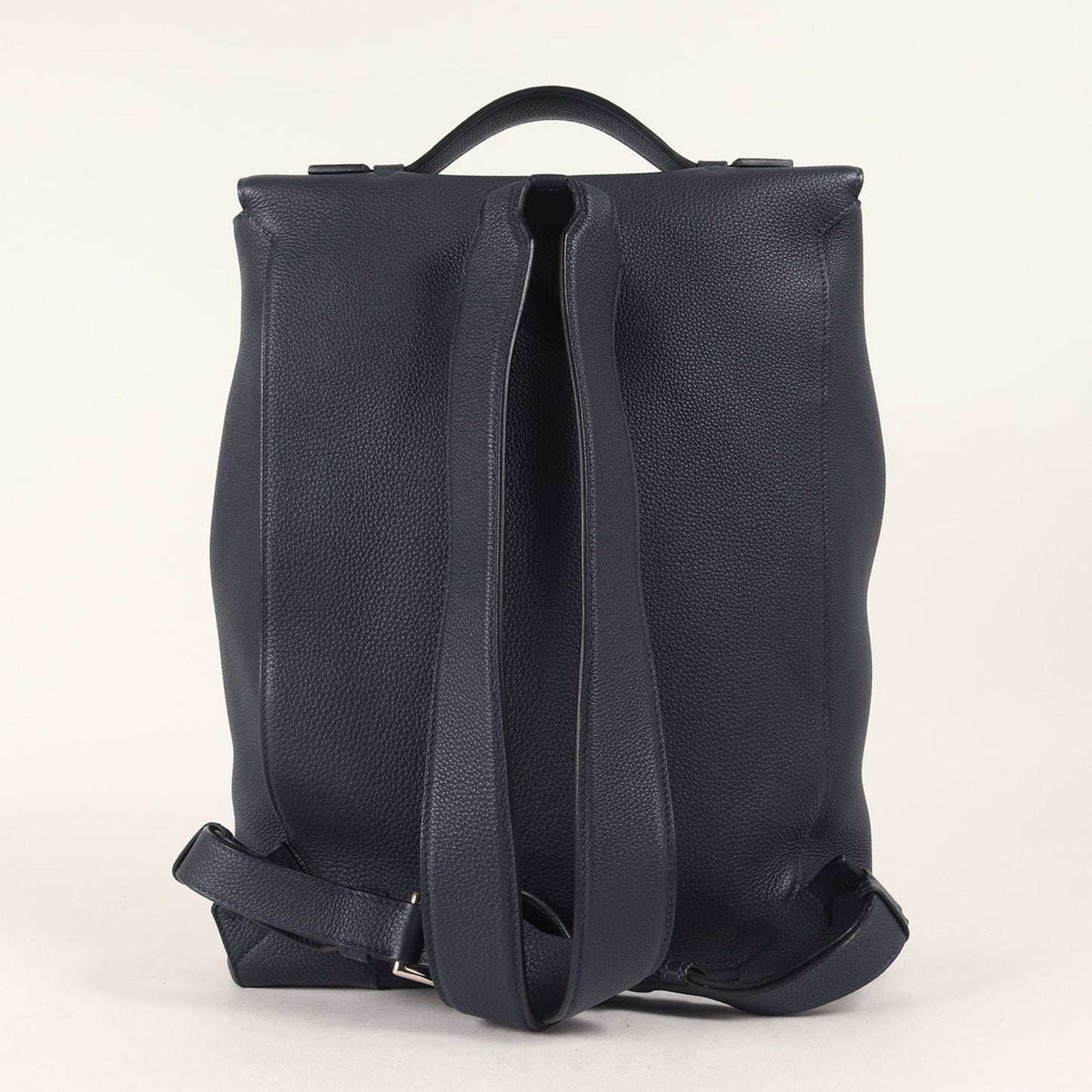 Hermes Backpack Leather Navy