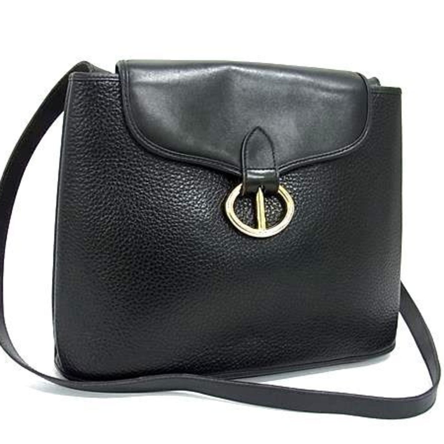 Dior Handbag Christian Shoulder Bag 8 Leather Black