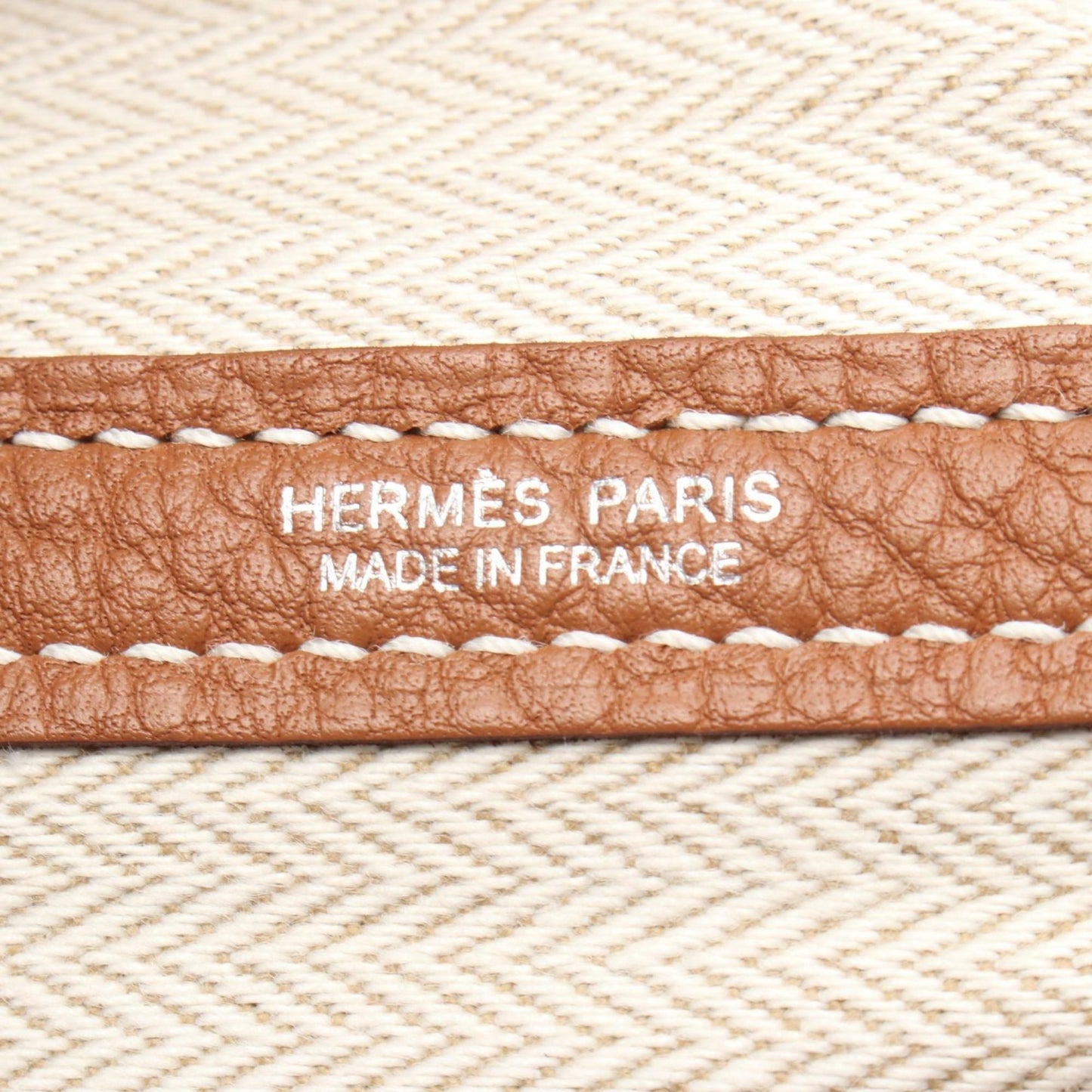 Hermes Garden Negonda Tote Bag Leather Brown