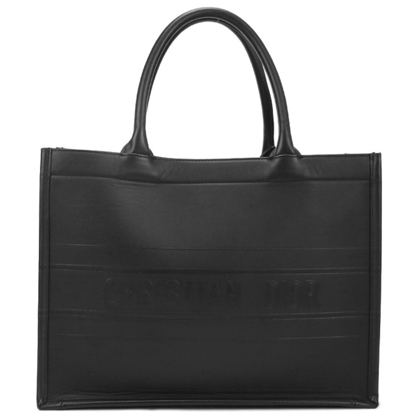 Dior Handbag Christian Tote Bag 2 Leather Black