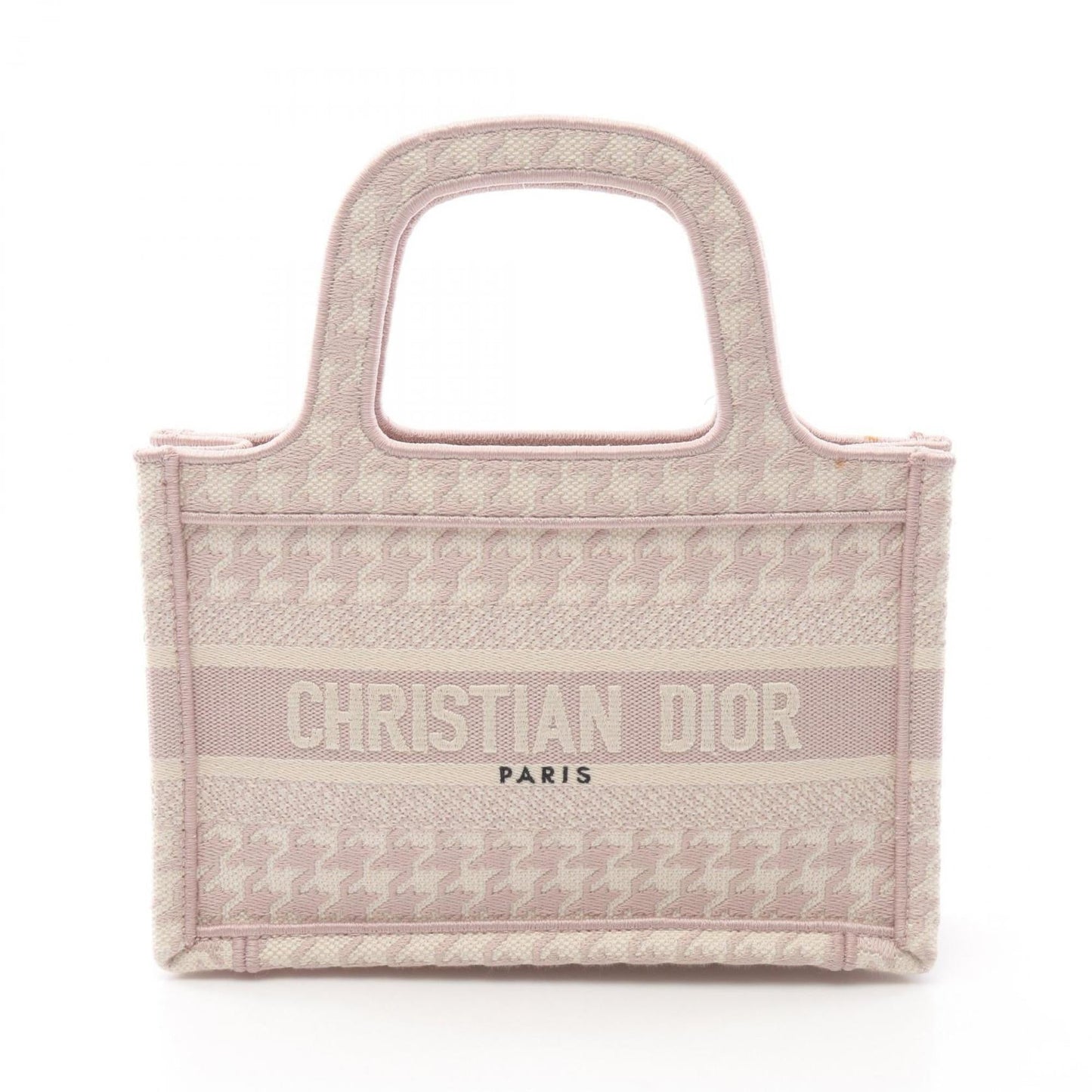 Dior Handbag Christian Tote Bag Canvas White Pink