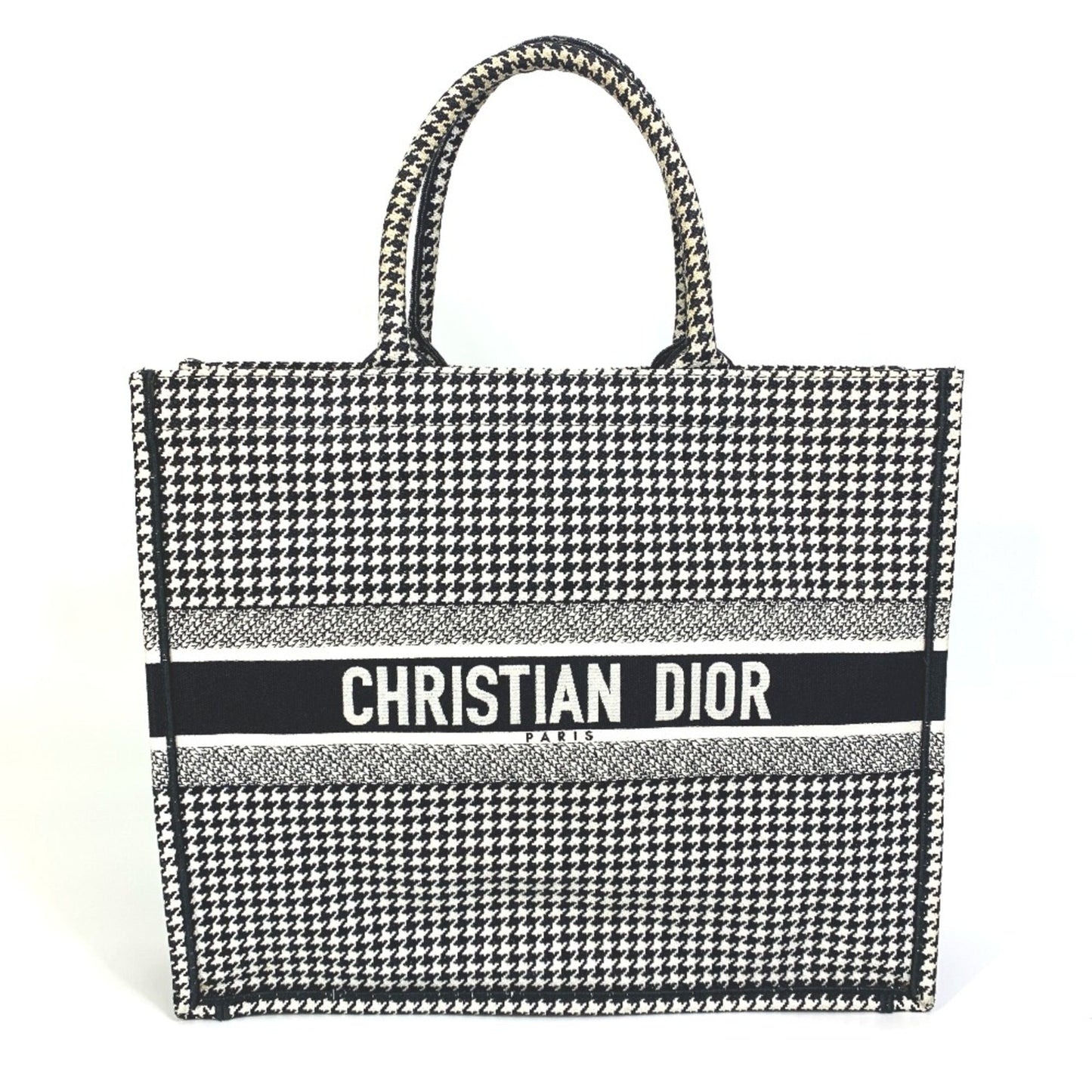 Dior Handbag Christian Cloth Tote Bag White