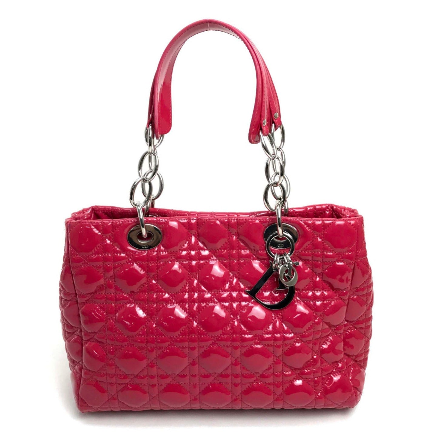 Dior Handbag Christian 9 Leather Pink