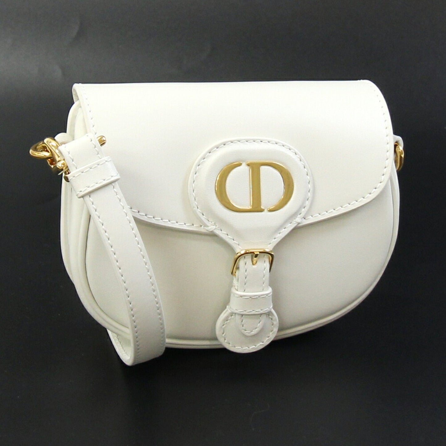 Dior Handbag Christian Off- Pochette Shoulder Bag White Beige