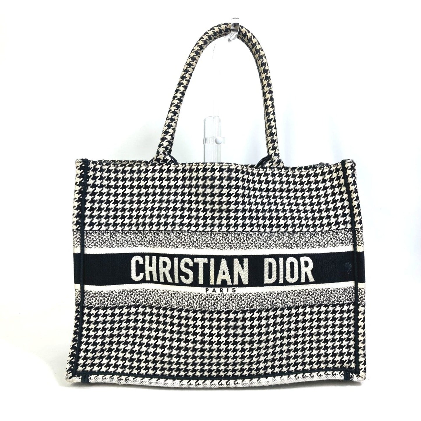 Dior Handbag Christian Cloth Tote Bag Black