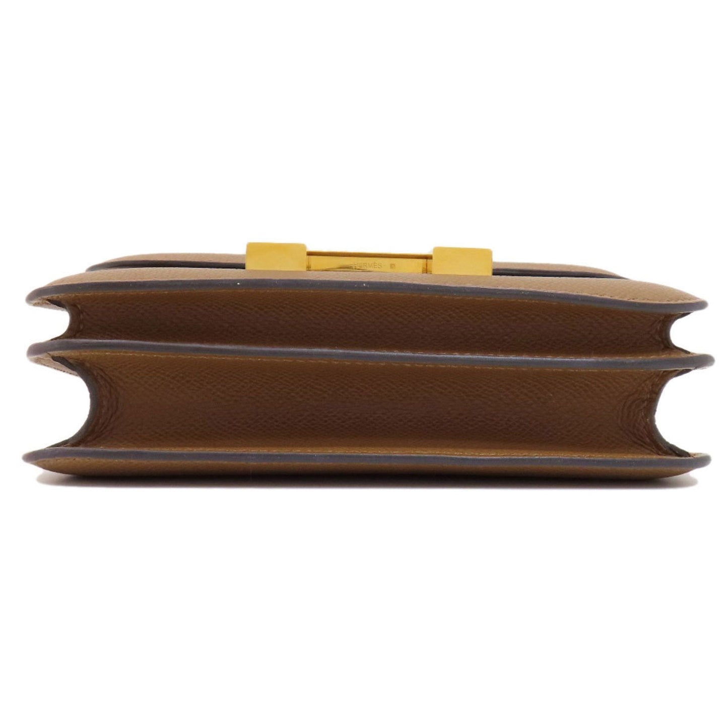 Hermes Constance Epsom Shoulder Bag Leather Brown
