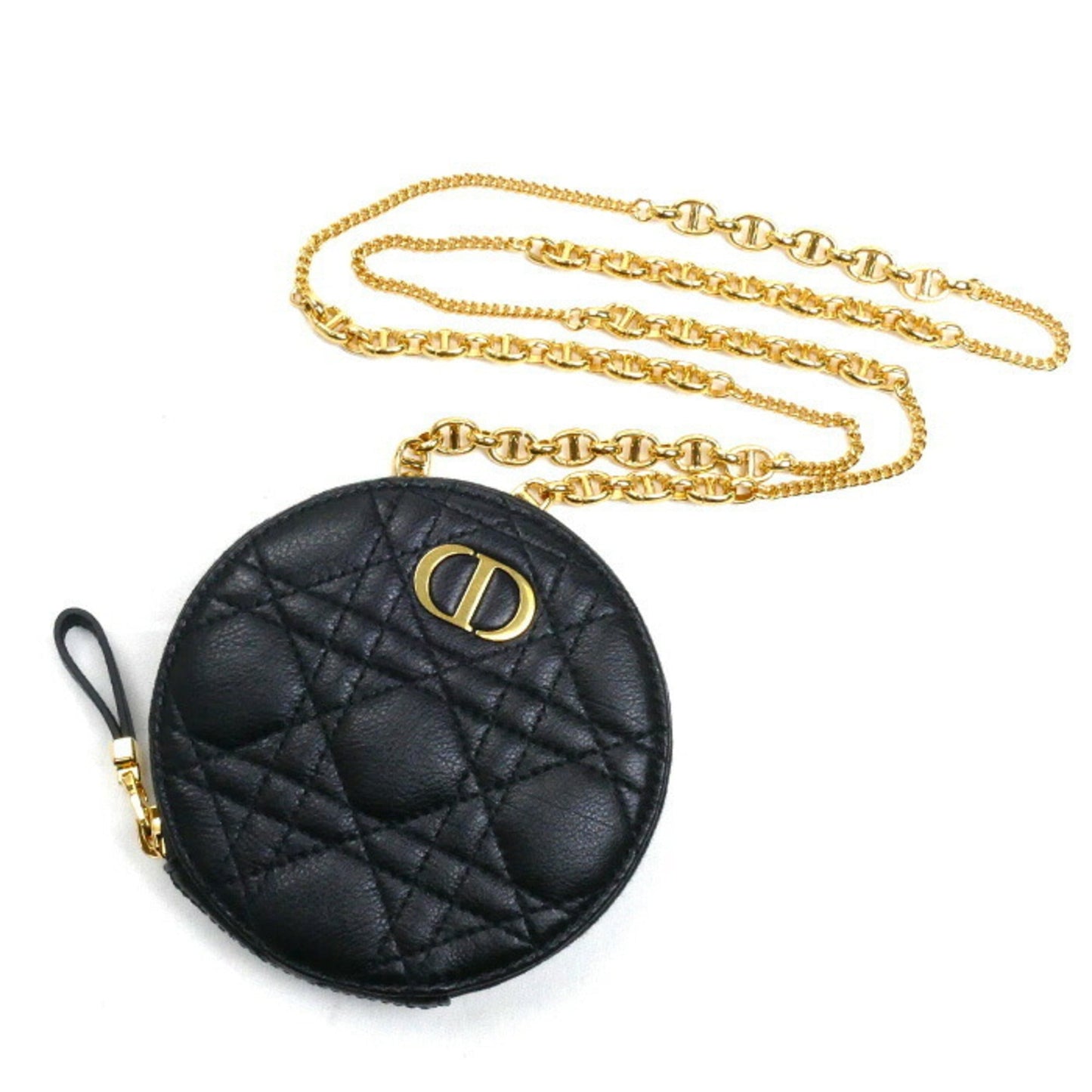 Dior Handbag Christian Shoulder Bag 21 Leather Black