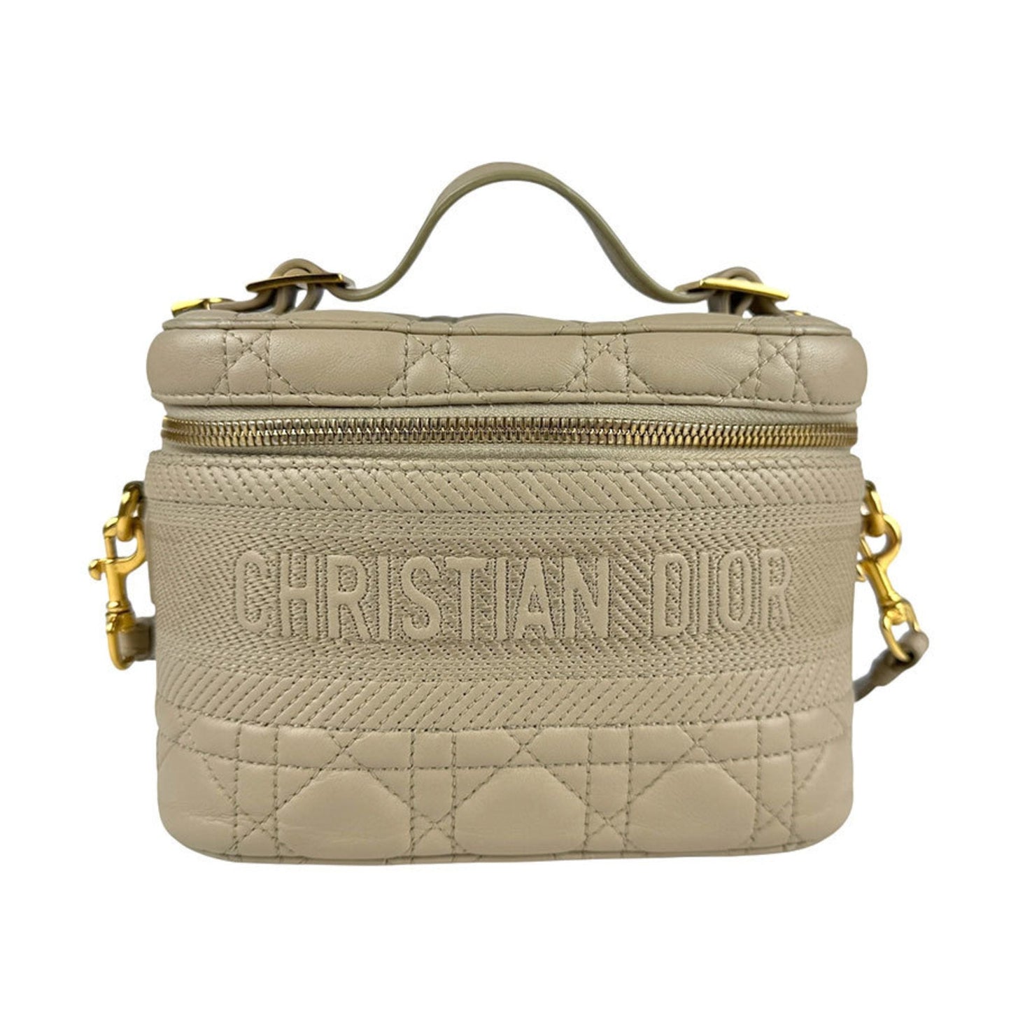 Dior Handbag Christian Shoulder Bag 5 Leather Beige