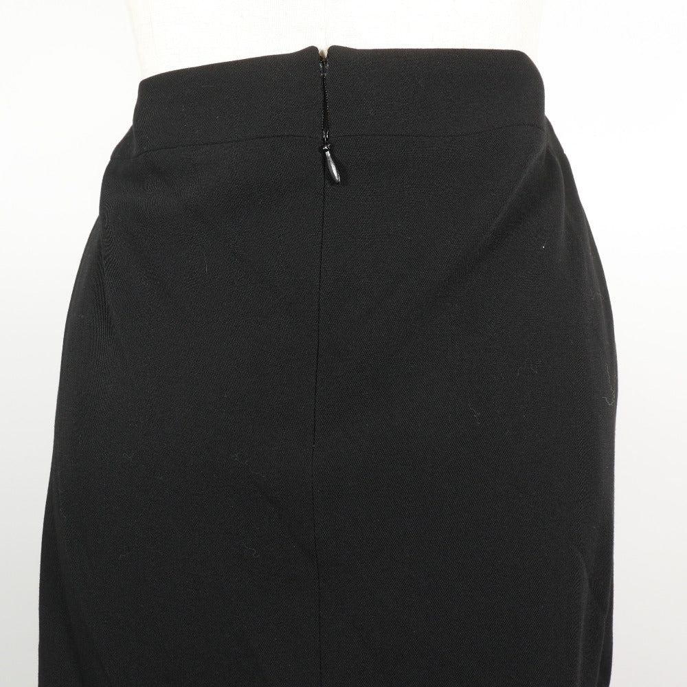 Chanel Wool Skirt Black