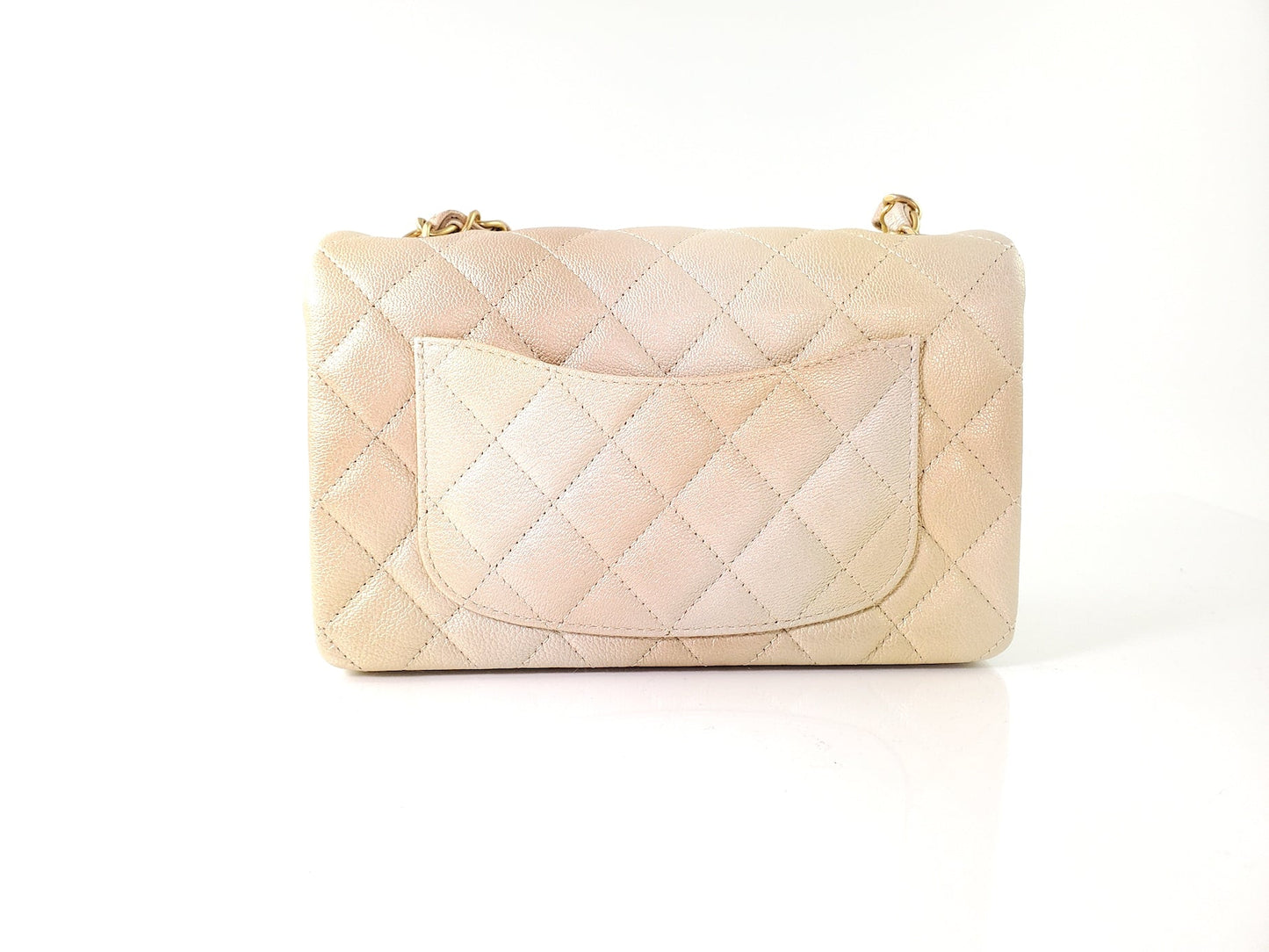 Chanel New Classic 2022 Rectangular Mini Gold Ombre Flap Bag