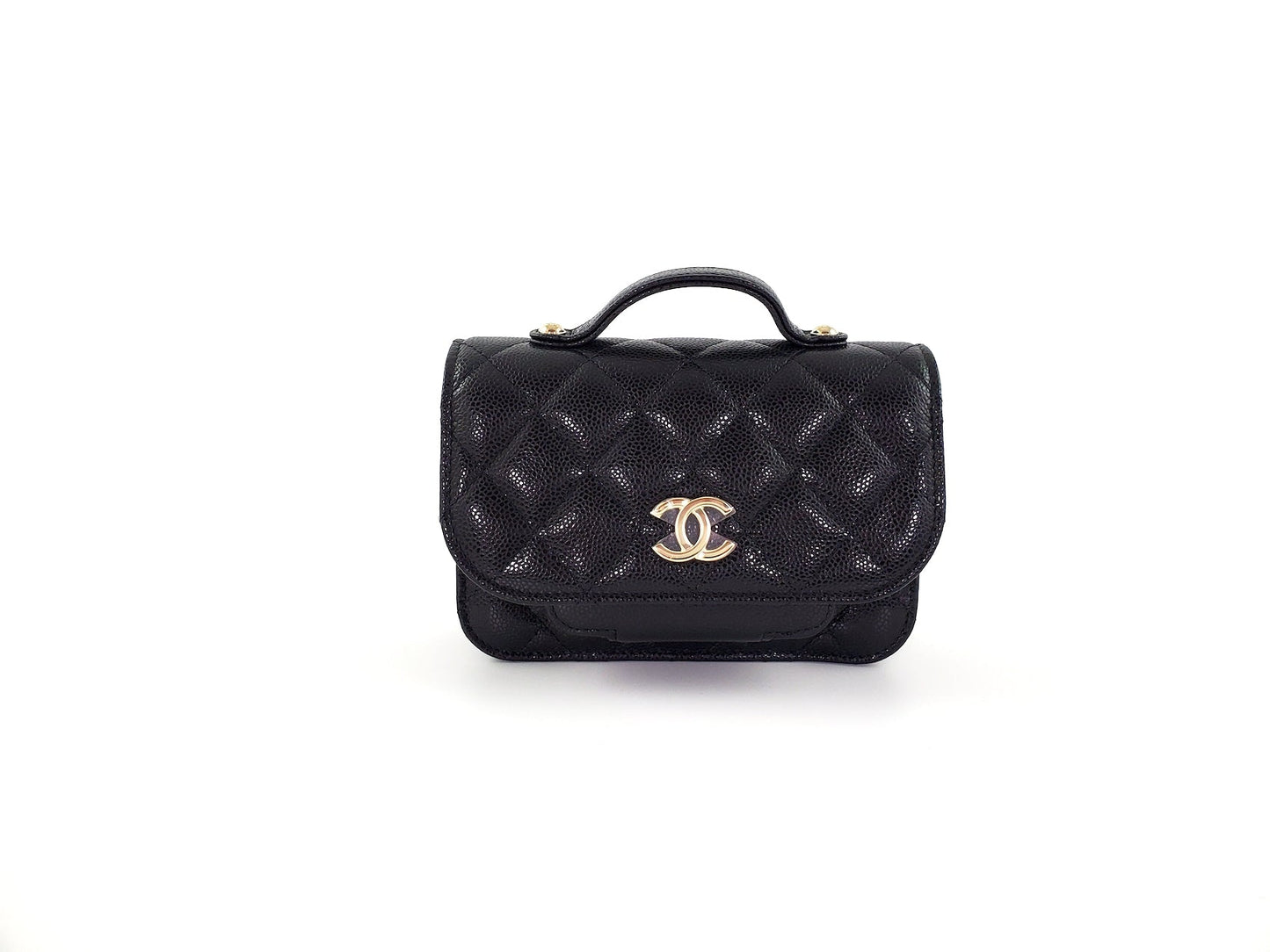 Chanel New Black Caviar Mini Business Affinity Crossbody Chain Bag