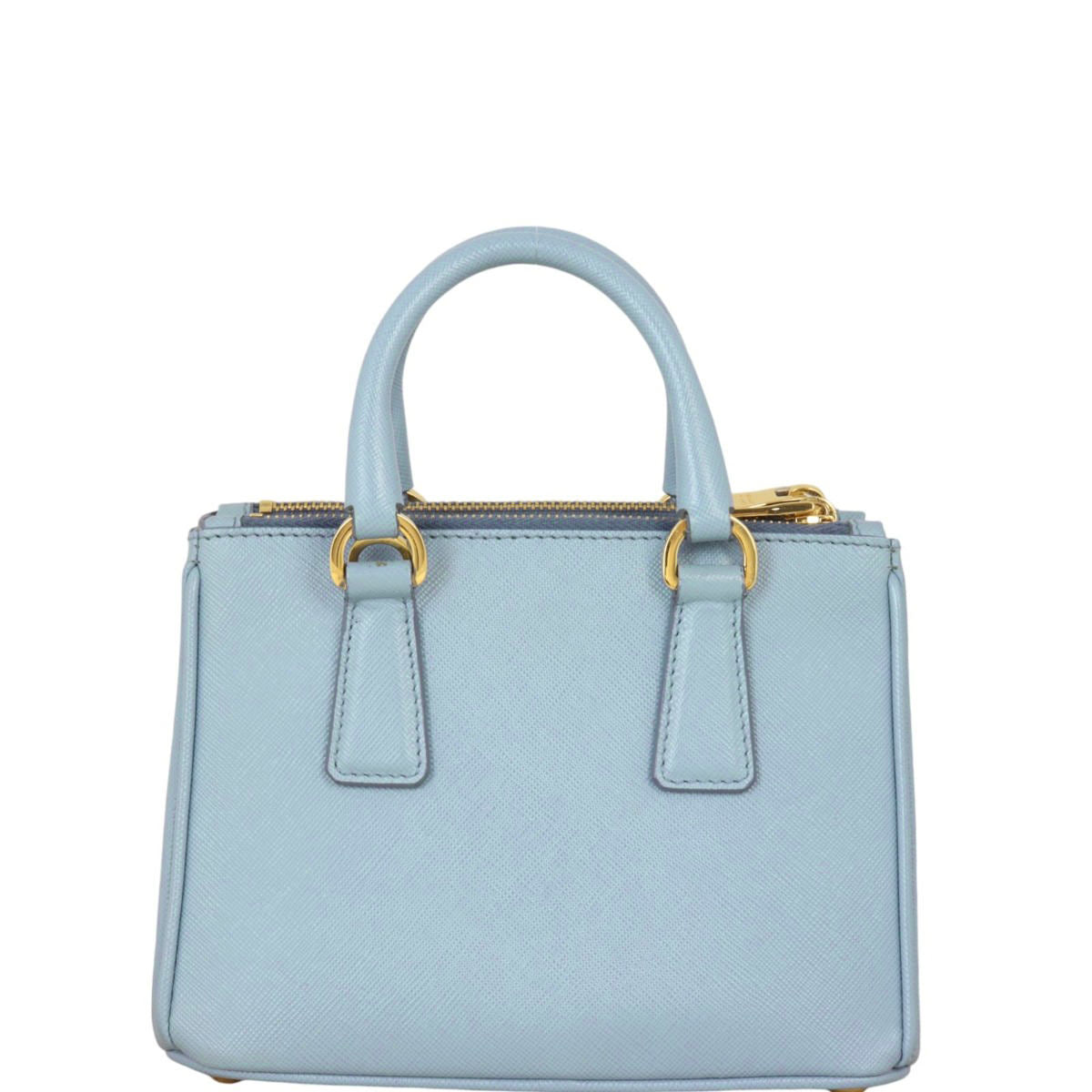 Prada Saffiano Lux Galleria Double Zip Tote Micro Tote Bag