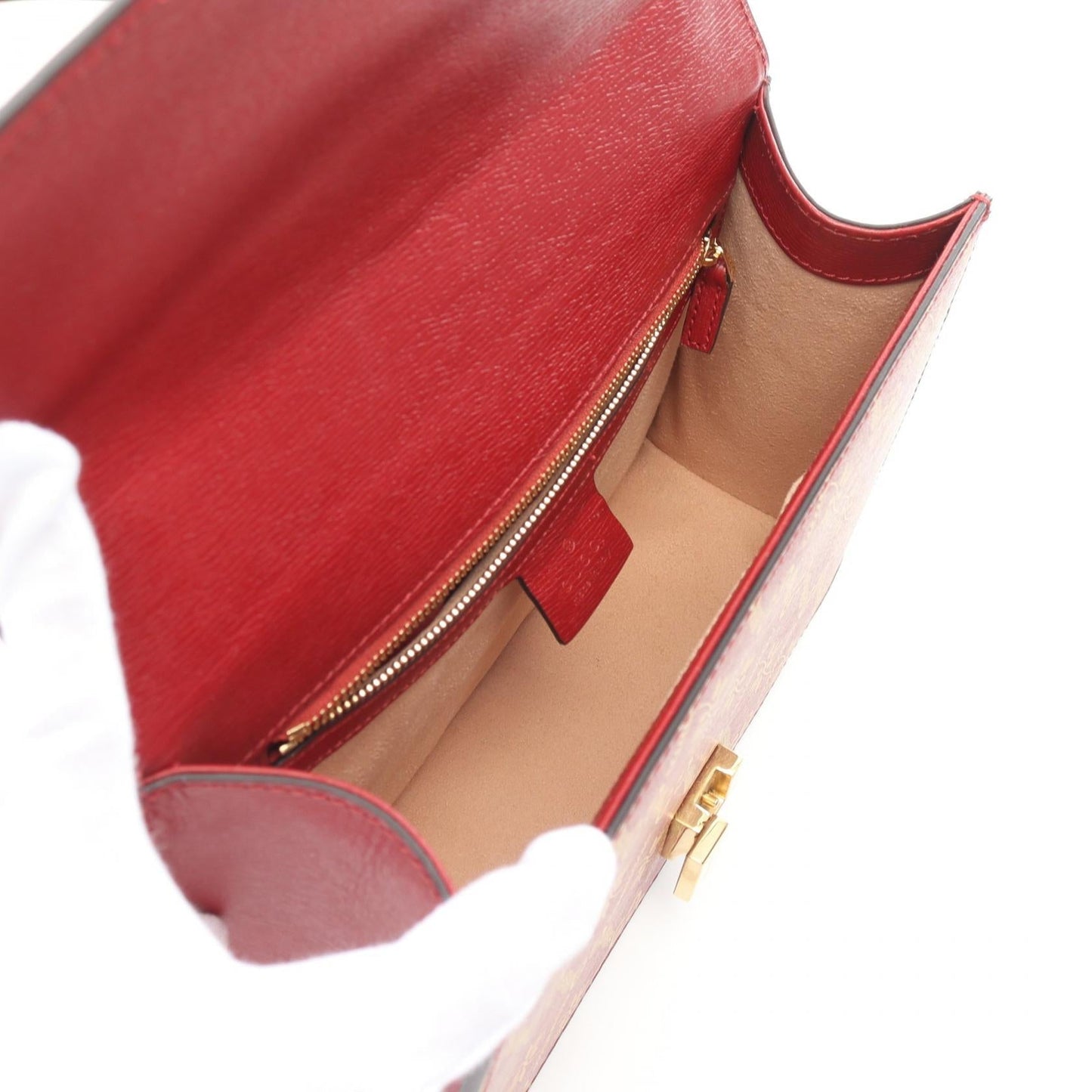 Gucci Sylvie Pattern Shoulder Bag Leather