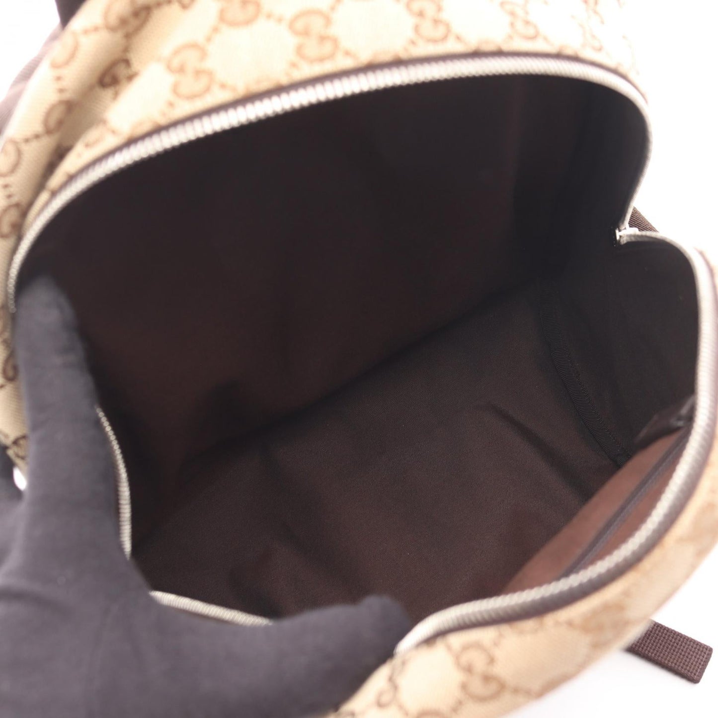 Gucci Backpack Canvas Leather Backpack