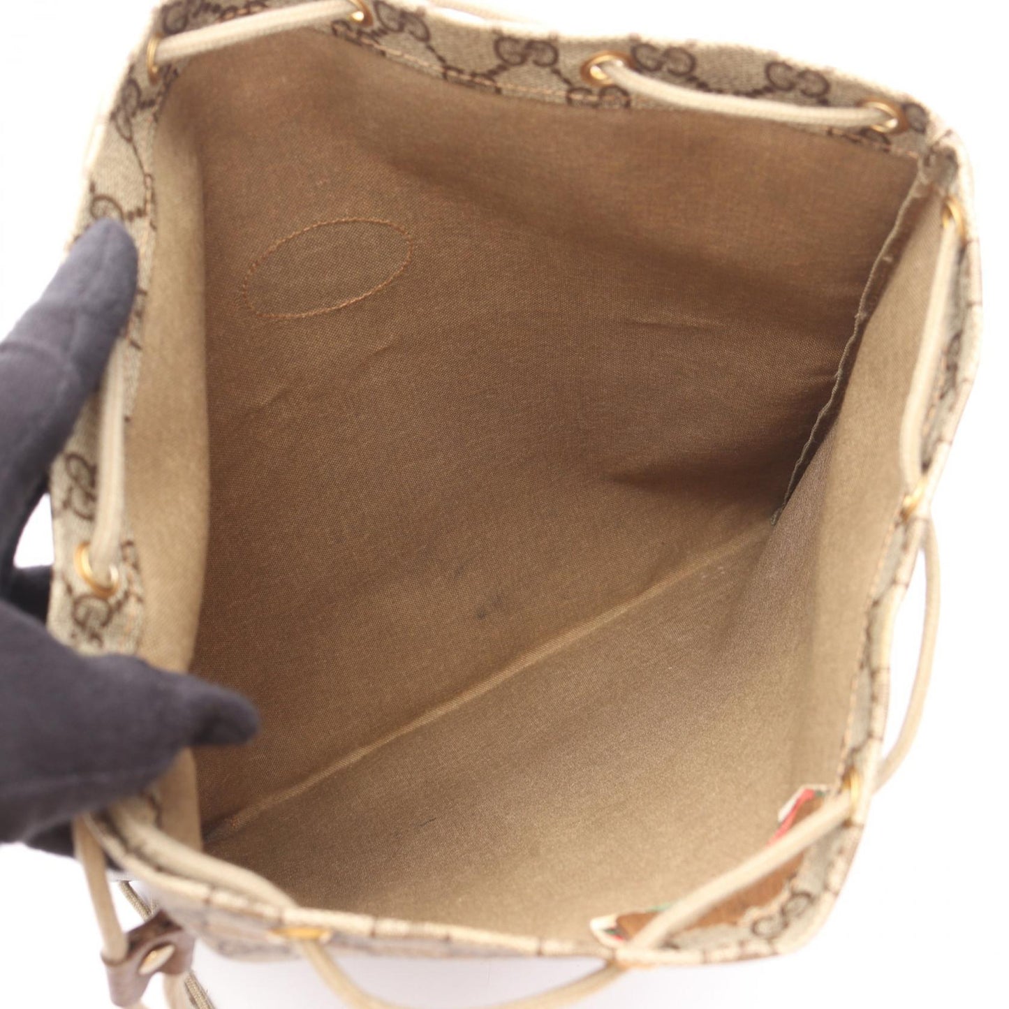 Gucci Plus Coated Shoulder Bag Canvas
