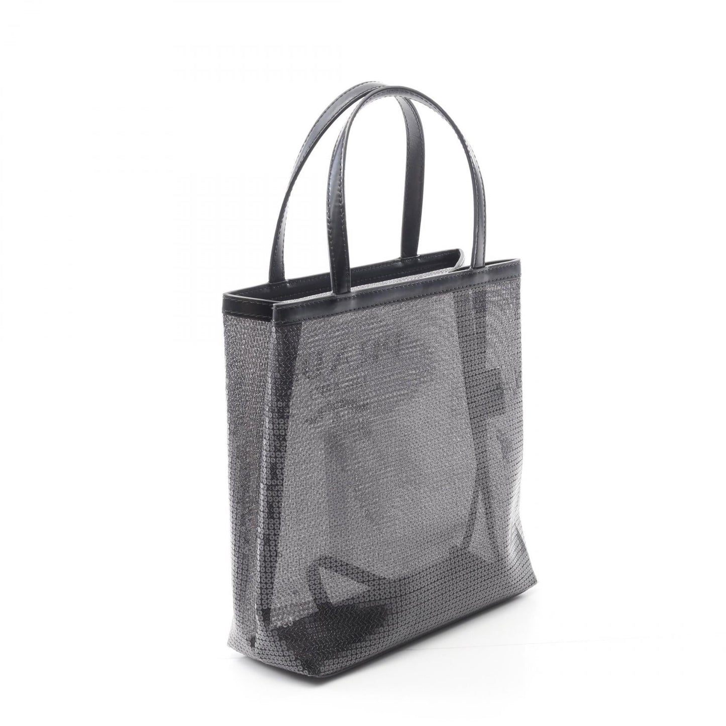 Prada Rete Mesh Tote Bag Leather Patent