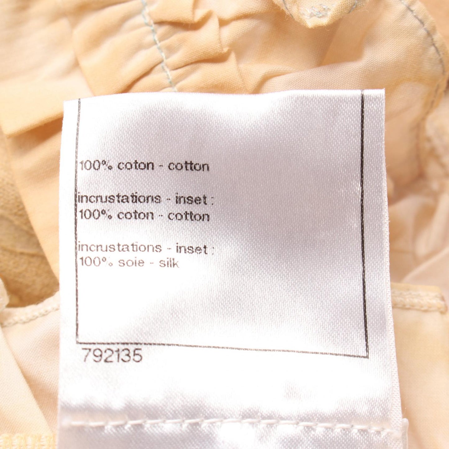 Cotton Dress Beige Apparel