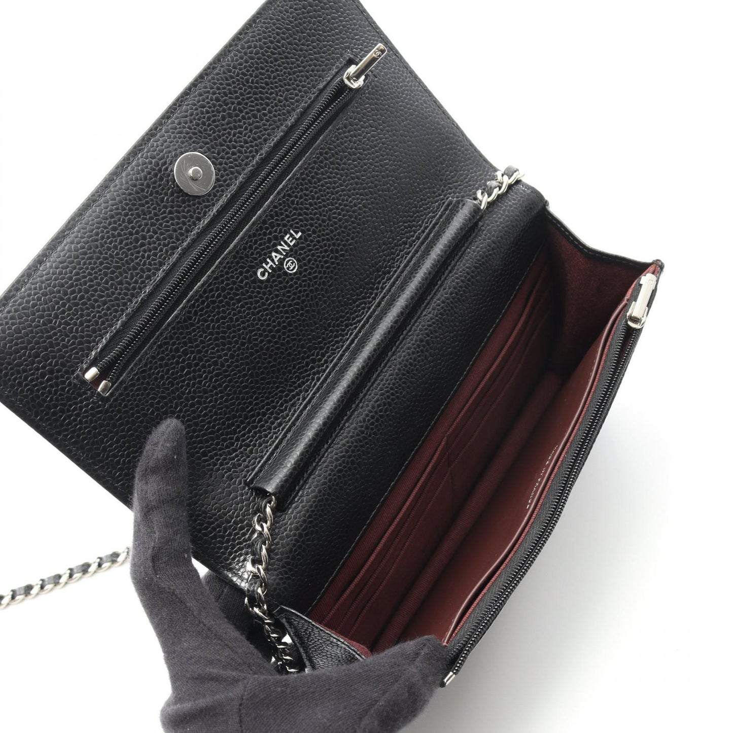Matelasse Grained Calfskin Shoulder Bag Statement