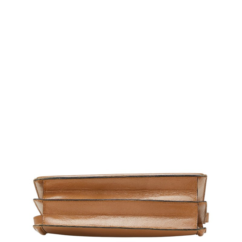 YSL Saint Laurent Shoulder Bag Leather Python Embossed