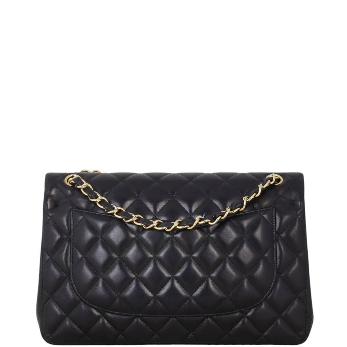 Chanel Classic Double Jumbo Handbag Quilted Black Crossbody Bag Jumbo 06012025