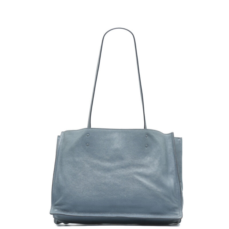 Prada Etiquette 2Way Bag 1Bg122 Leather Blue Travel Bag