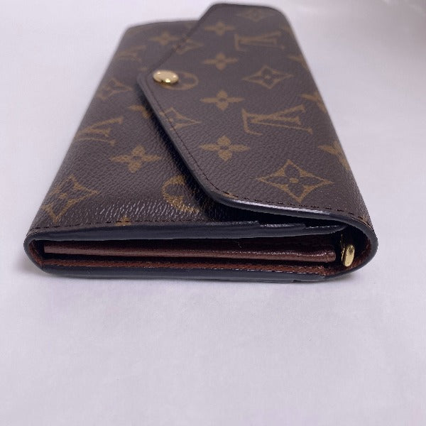 Louis Vuitton Long Purse M60531 Portefeuille Sara Monogram Canvas Brown Wallet Case