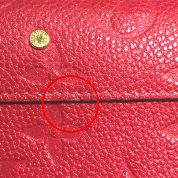 Louis Vuitton Long Purse M62459 Long Purse Monogram Canvas Red Wallet Case