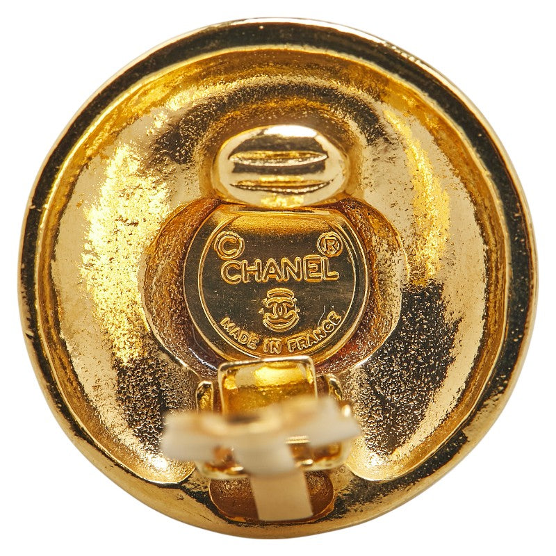 Coco Mark Round Earrings Jewelry Plated Gold