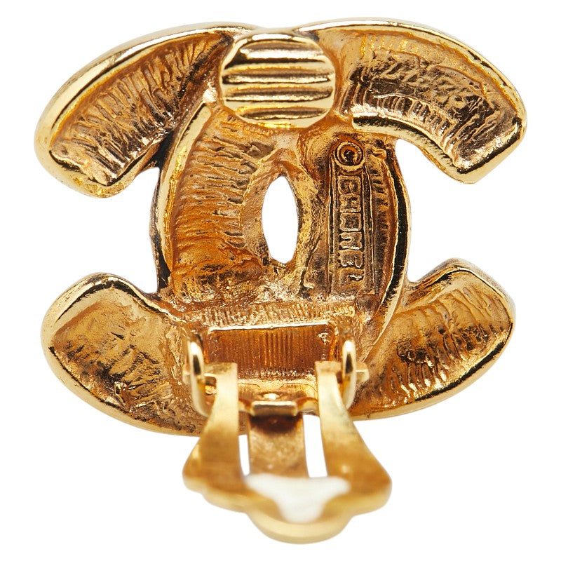 Coco Mark Matelasse Earrings Jewelry Plated Clip