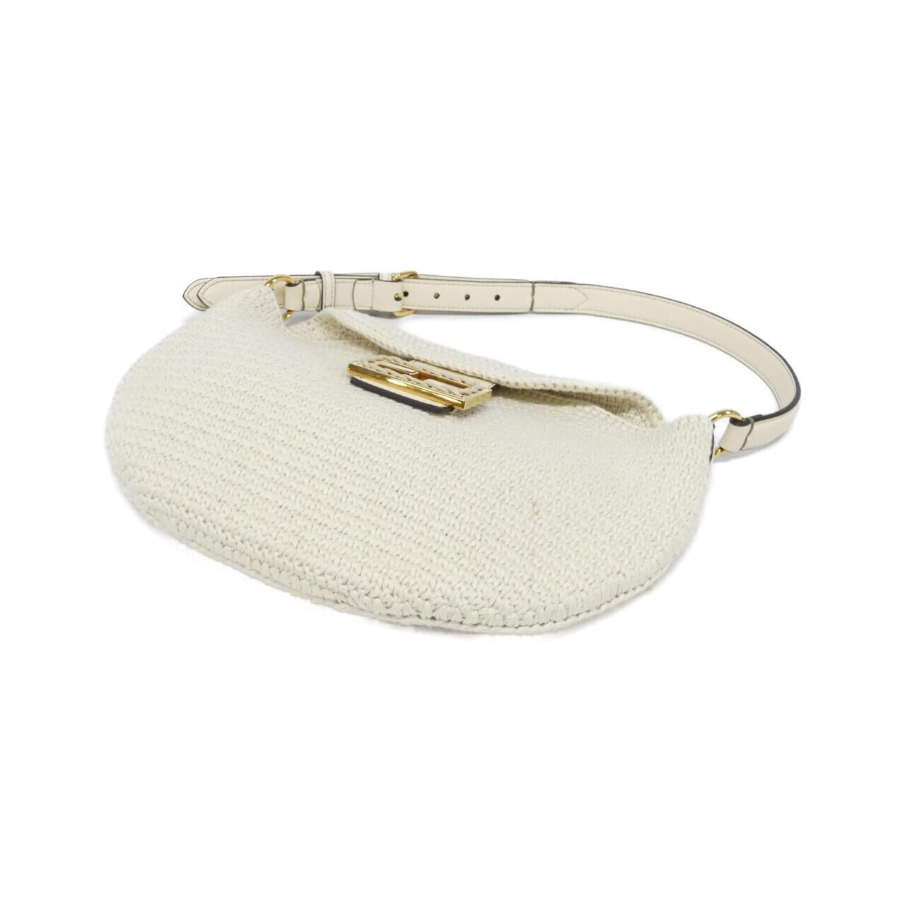 Fendi Croissant Shoulder Bag Canvas Small