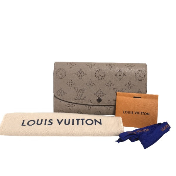 Louis Vuitton Long Purse M60144 Mahina Long Monogram Beige Wallet Case